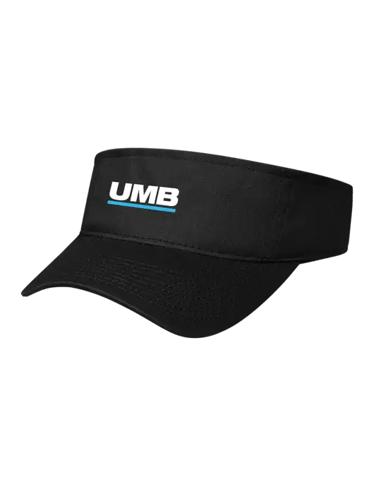 Black Cap Visor w/UMB Logo
