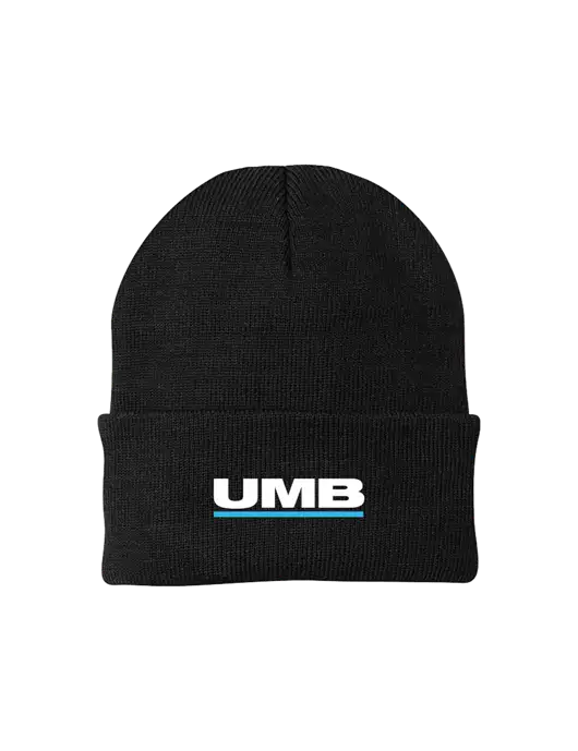 Black Knit Cap w/UMB Logo