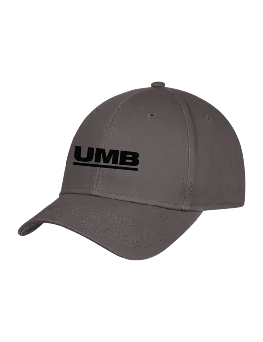 Charcoal Structured Cap Hook & Loop w/UMB Logo