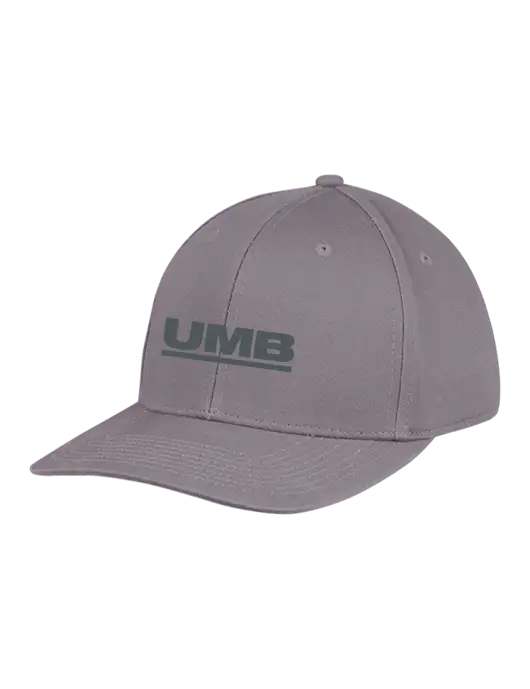 Premium Modern Structured Twill Charcoal Snapback Cap w/UMB Logo