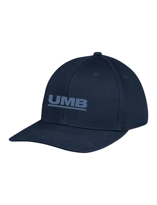 Premium Modern Structured Twill Navy Snapback Cap w/UMB Logo