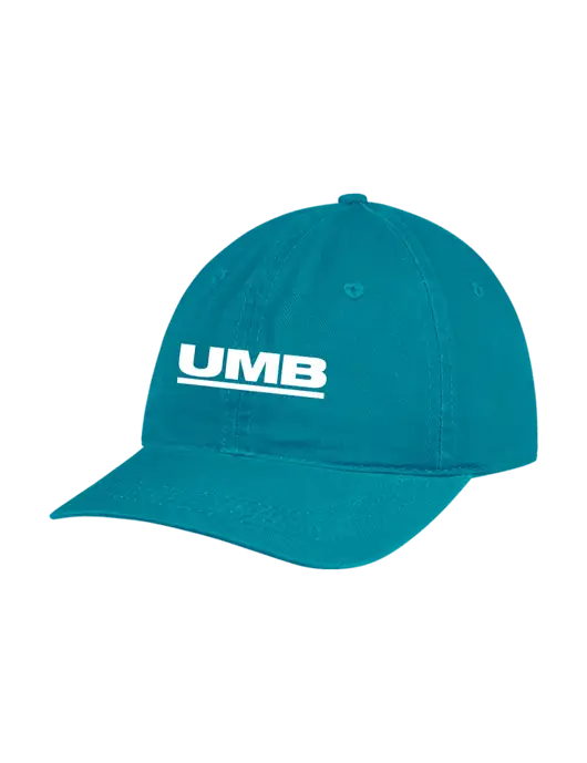 Garment Washed Unstructured Twill Sapphire Cap w/UMB Logo