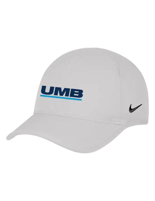 Nike White Featherlight Cap w/UMB Logo