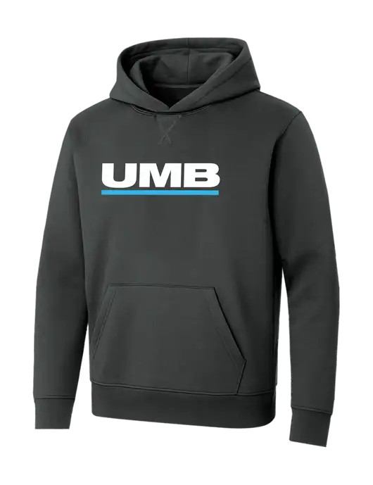 Allmade Charcoal Grey Organic French Terry Pullover Hoodie w/UMB Logo