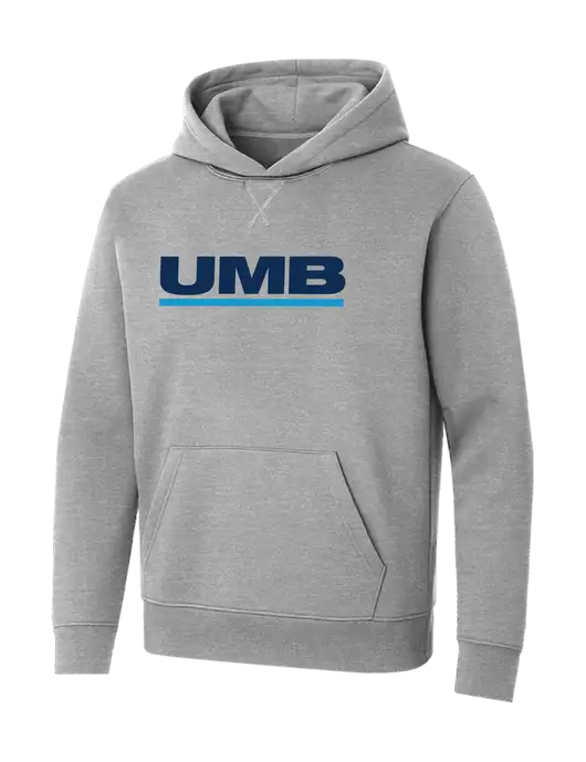 Allmade Granite Grey Heather Organic French Terry Pullover Hoodie w/UMB Logo