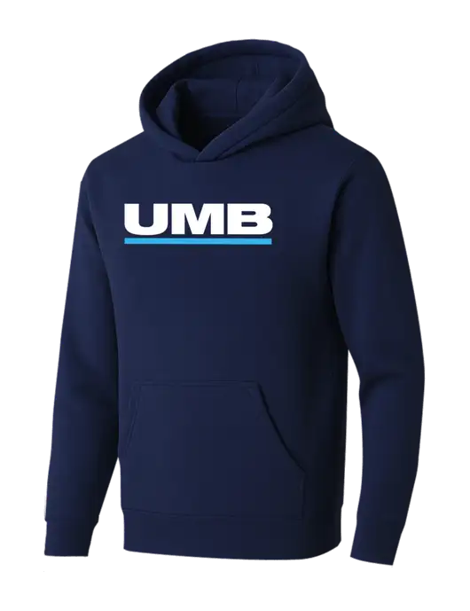 BELLA+CANVAS Navy Sponge Fleece Pullover Hoodie w/UMB Logo