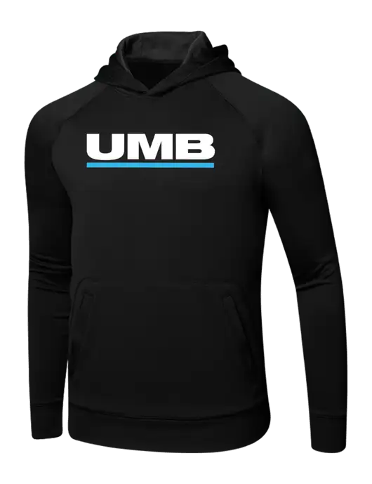 Tech Black Fleece Hooded Sweatshirt w/UMB Logo