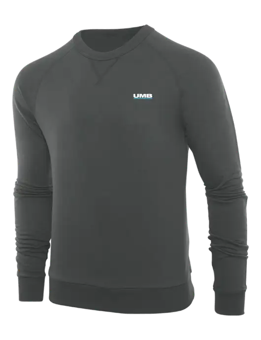 Allmade Charcoal Grey Organic French Terry Crewneck Sweatshirt w/UMB Logo