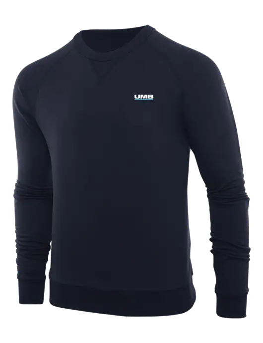 Allmade Dark Navy Organic French Terry Crewneck Sweatshirt w/UMB Logo