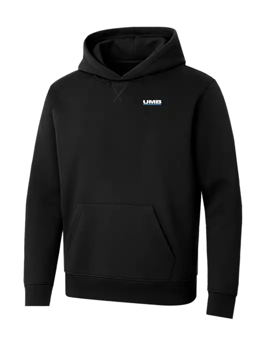 Allmade Deep Black Organic French Terry Pullover Hoodie w/UMB Logo