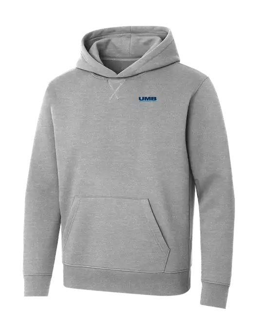 Allmade Granite Grey Heather Organic French Terry Pullover Hoodie w/UMB Logo