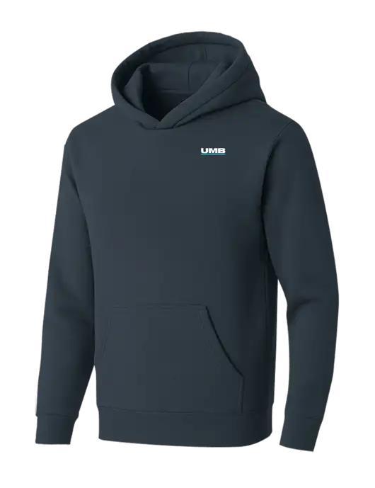 BELLA+CANVAS Dark Grey Sponge Fleece Pullover Hoodie w/UMB Logo