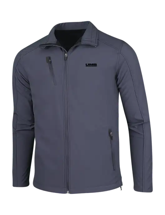 Dark Grey Welded Softshell Jacket w/UMB Logo