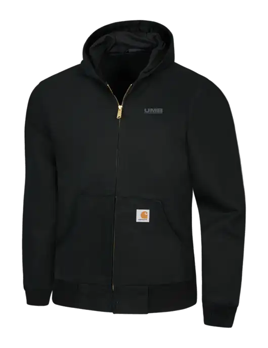 Carhartt Black Thermal Lined Duck Active Jacket w/UMB Logo