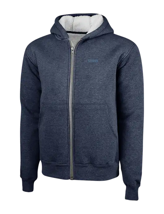 Cornerstone Navy Heavyweight Sherpa Lined Hooded Fleece Jacket w/UMB Logo