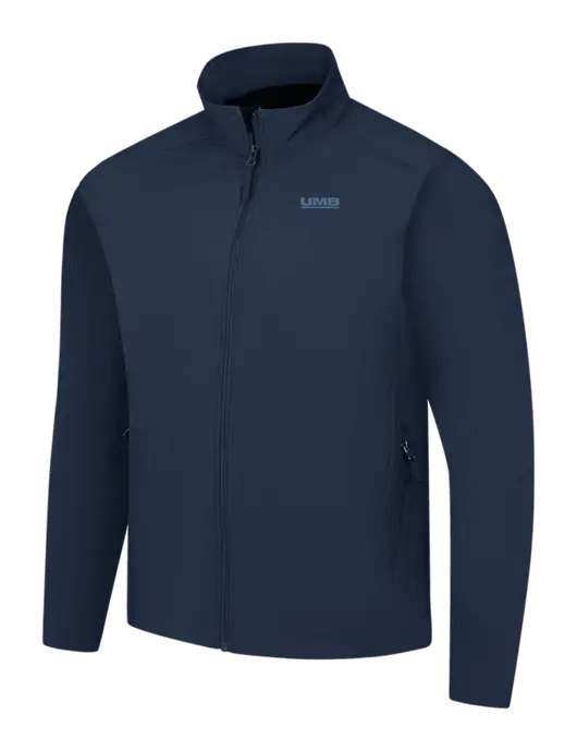 Navy Core Soft Shell Jacket w/UMB Logo