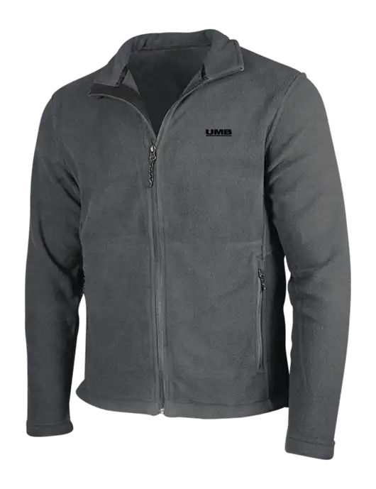Dark Grey Fleece Jacket w/UMB Logo