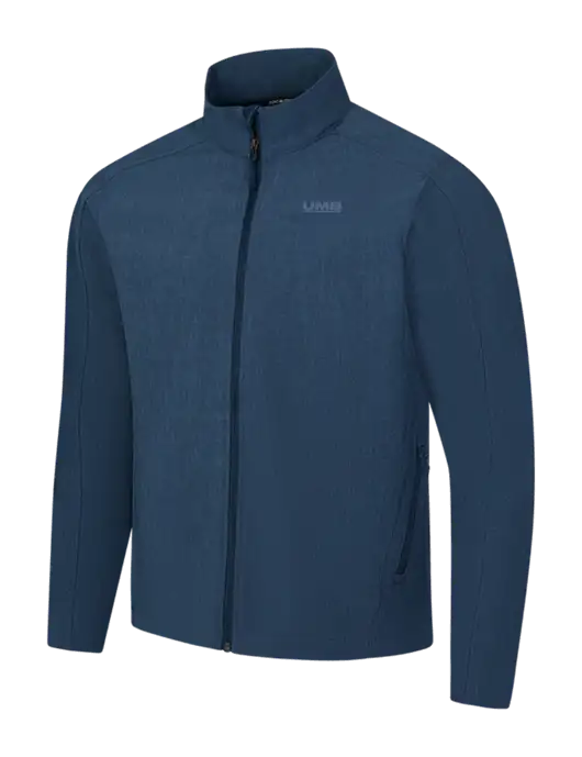 Navy Heather Core Soft Shell Jacket w/UMB Logo