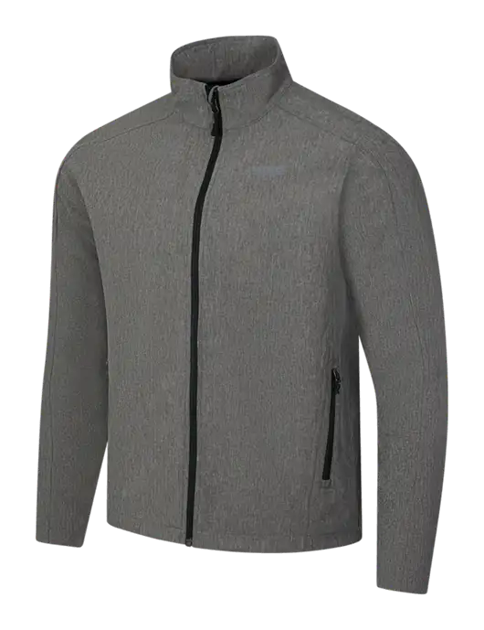 Medium Grey Heather Core Soft Shell Jacket w/UMB Logo