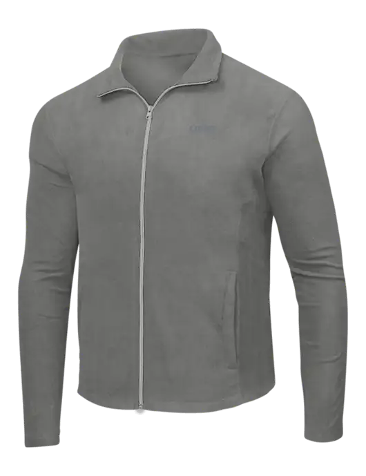 Medium Grey Microfleece Jacket w/UMB Logo