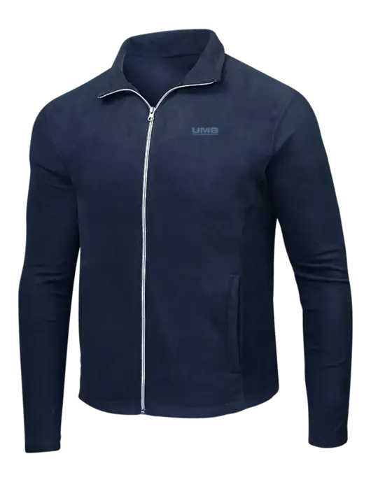 Navy Microfleece Jacket w/UMB Logo