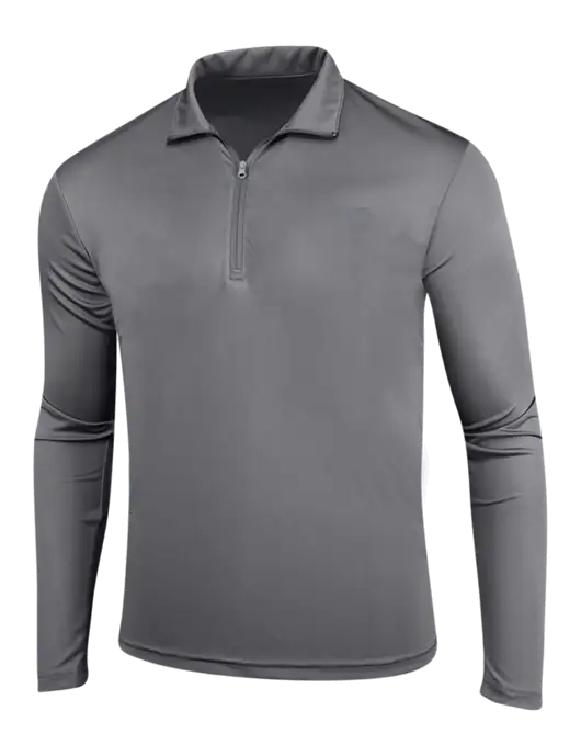 Medium Grey PosiCharge Competitor 1/4 Zip Pullover w/UMB Logo