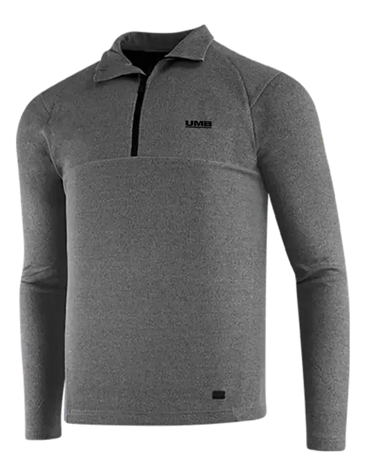 OGIO Dark Grey Heather Transition 1/4 Zip Pullover w/UMB Logo
