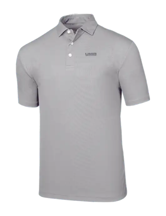 Callaway Birdseye Light Grey Polo w/UMB Logo