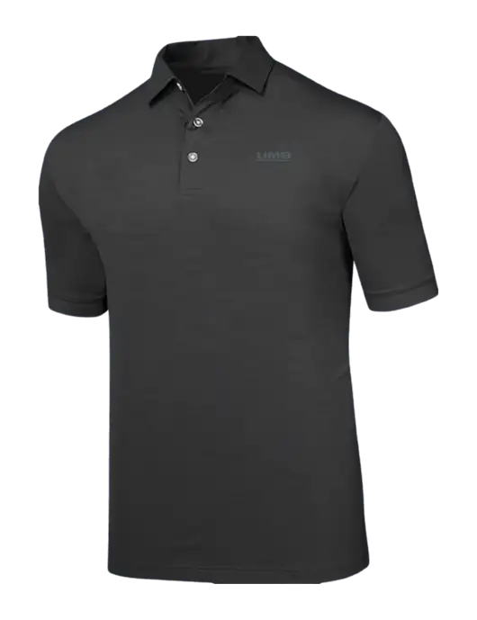 Callaway Black Fashion Tonal Polo w/UMB Logo