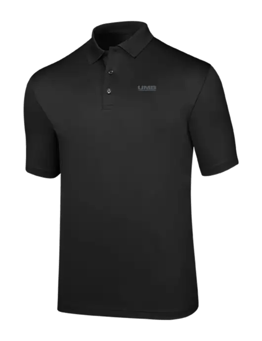 Callaway Opti-Dri Black Chev Polo w/UMB Logo