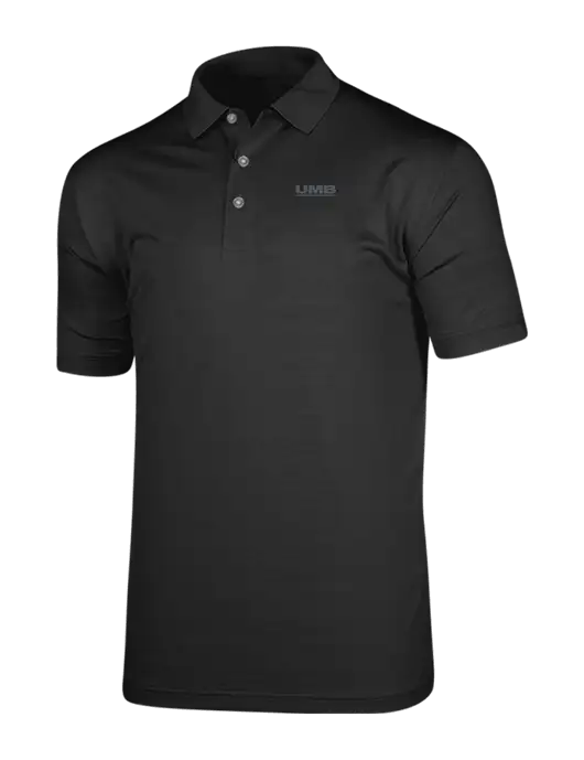 Callaway Vibrant Black Ventilated Polo w/UMB Logo
