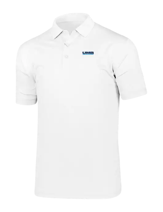 Callaway Vibrant Bright White Ventilated Polo w/UMB Logo
