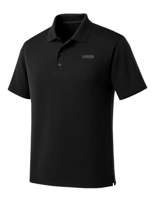 Black Dry Zone UV Micro Mesh Polo w/UMB Logo