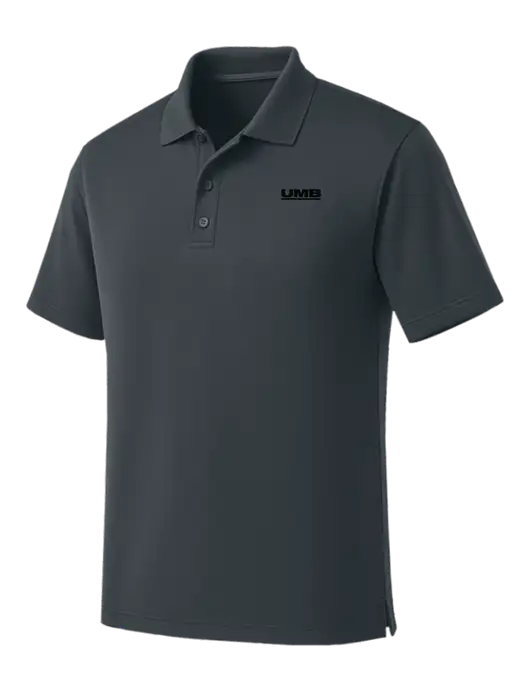 Dark Grey Dry Zone UV Micro Mesh Polo w/UMB Logo