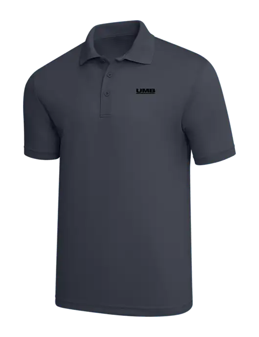 Dark Grey PosiCharge RacerMesh Polo w/UMB Logo