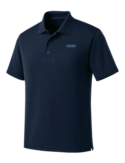 Dark Navy Dry Zone UV Micro Mesh Polo w/UMB Logo