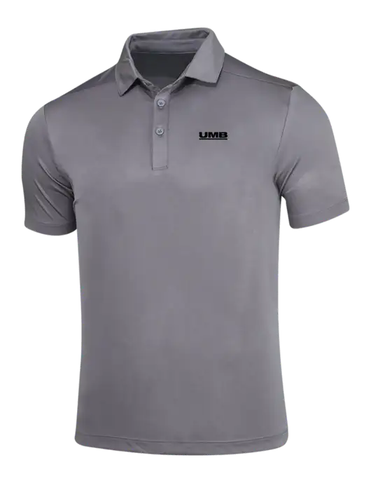 Dark Smoke Grey Posi-UV Pro Polo w/UMB Logo