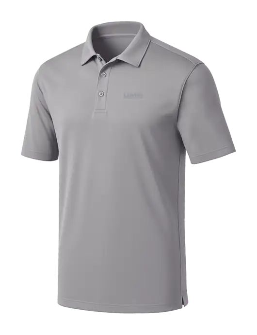 Light Grey Silk Touch Performance Polo w/UMB Logo