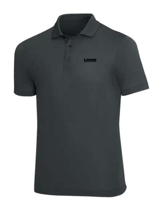 Mercer+Mettle Dark Grey Stretch Jersey Polo w/UMB Logo