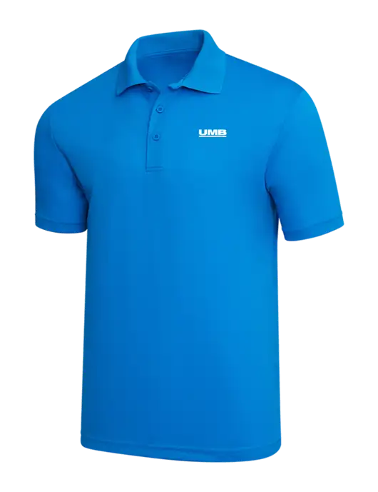Sapphire Blue PosiCharge RacerMesh Polo w/UMB Logo