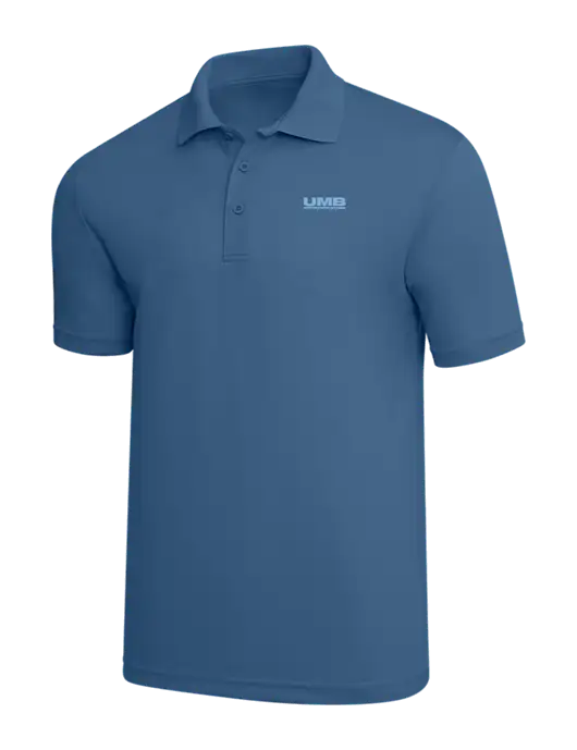 Slate Blue PosiCharge RacerMesh Polo w/UMB Logo