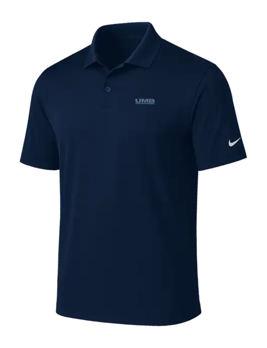 NIKE Navy Victory Solid Polo w/UMB Logo