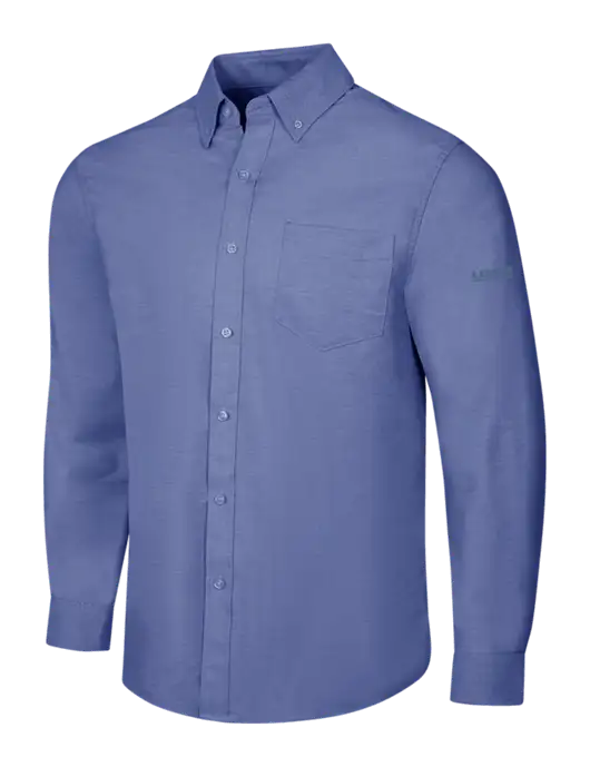 Navy SuperPro Oxford Shirt w/UMB Logo