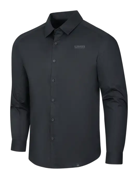 OGIO Black Commuter Woven Shirt w/UMB Logo
