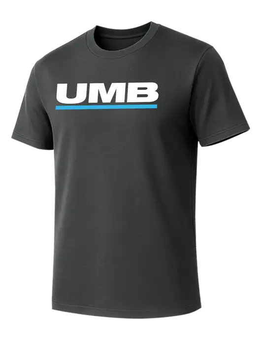 Allmade Charcoal Grey Organic Cotton Tee w/UMB Logo
