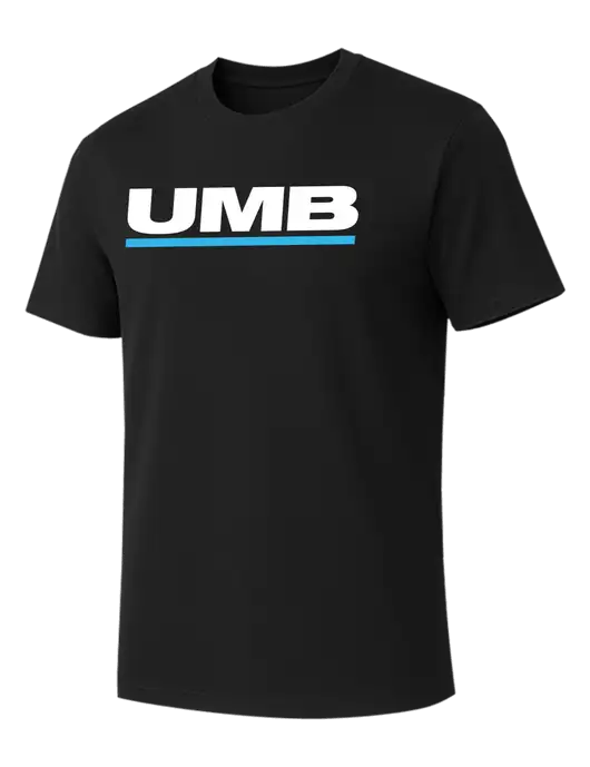 Allmade Deep Black Organic Cotton Tee w/UMB Logo