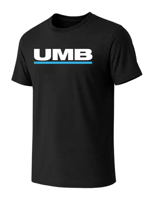 BELLA+CANVAS Black CVC Short Sleeve Tee w/UMB Logo