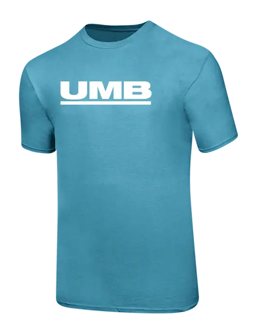 Ring Spun Light Sapphire 4.5 oz T-Shirt w/UMB Logo