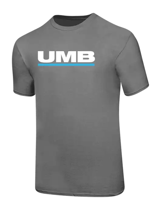 Ring Spun Medium Grey 4.5 oz T-Shirt w/UMB Logo