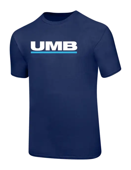 Ring Spun Navy 4.5 oz T-Shirt w/UMB Logo